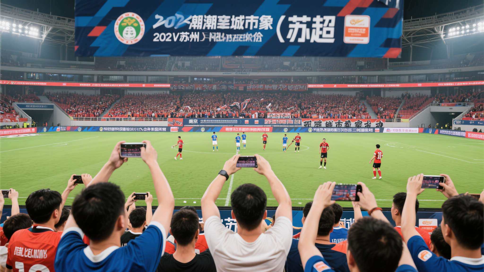 以南京VS苏州这场比赛为例，两座城市的球迷在网络上的互动量一度突破千万次，话题热
